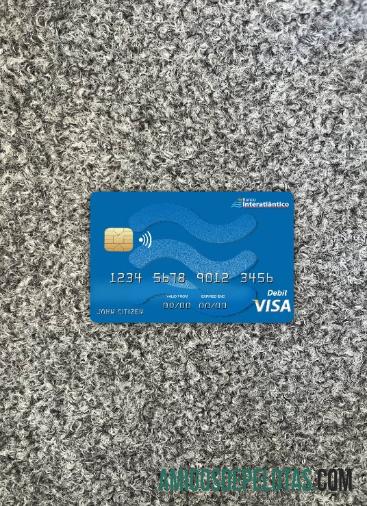 Cabo Verde Banco Inter Atlântico Bank Visa Card Photolook Front modelo